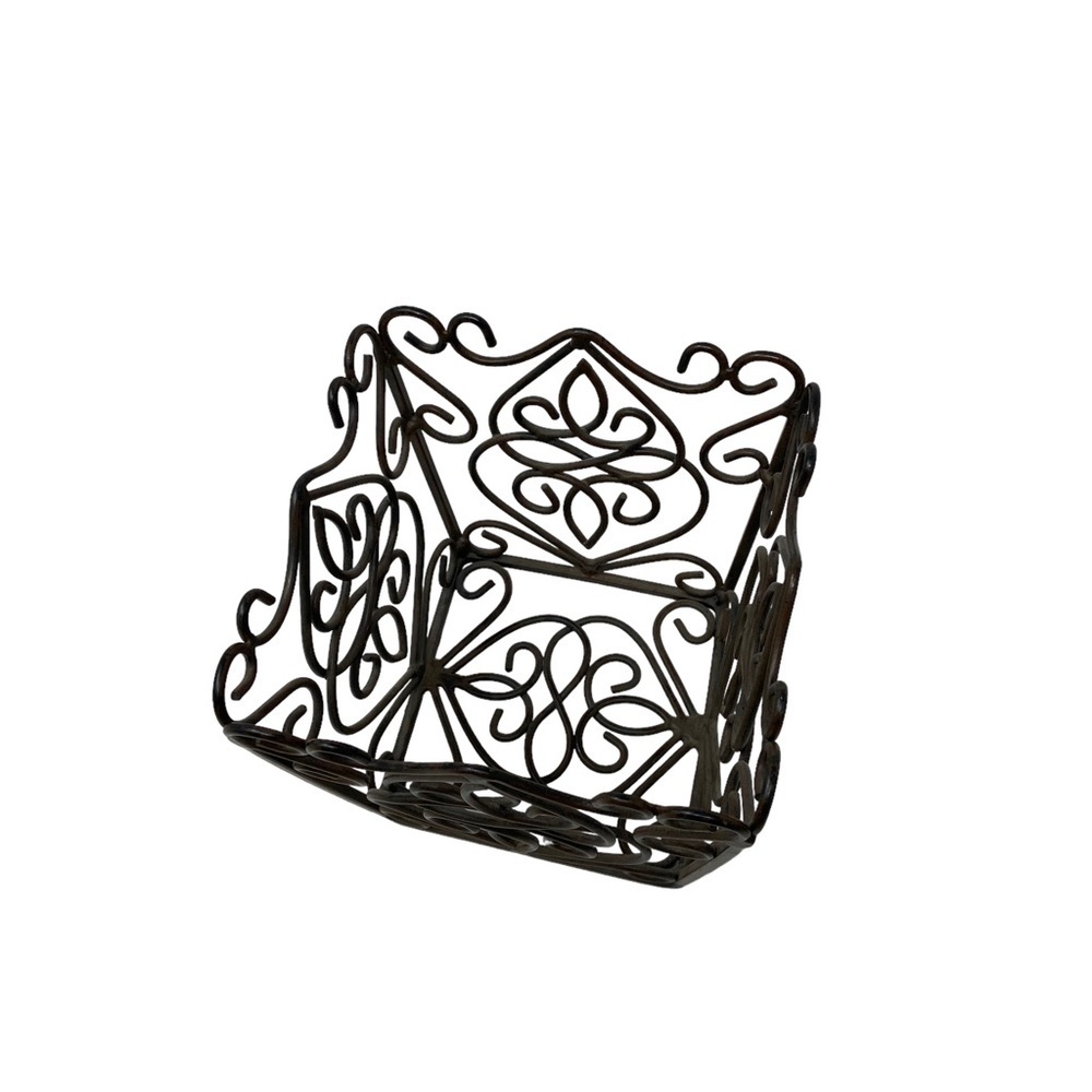 Southern Living at Home Small Wrought Iron | Metal Baskets 4.5”x4” - Picture 5 of 7